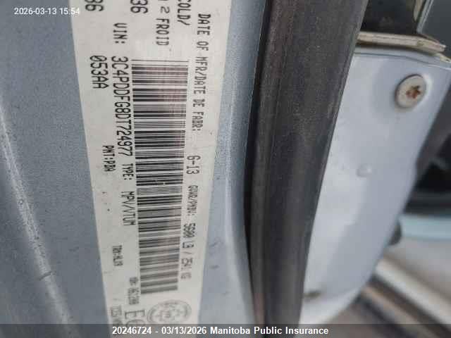 Aukcja sprzedaży 2013 Dodge Journey R/t, vin: 3C4PDDFG8DT724977, numer aukcji: 20246724