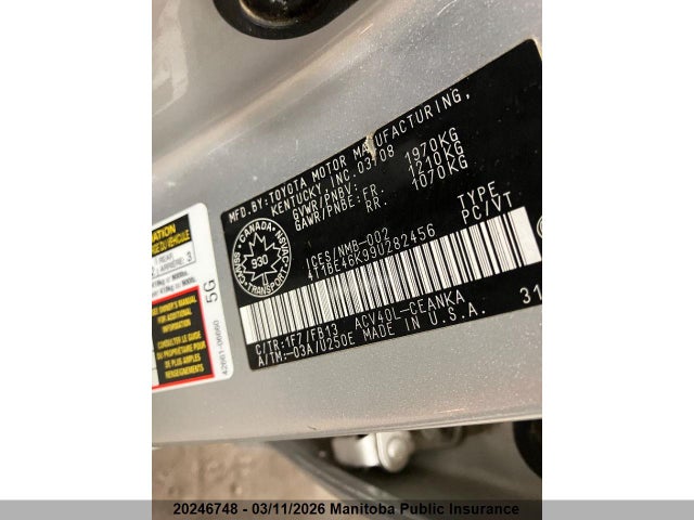 Продажа на аукционе авто 2009 Toyota Camry Le, vin: 4T1BE46K99U282456, номер лота: 20246748