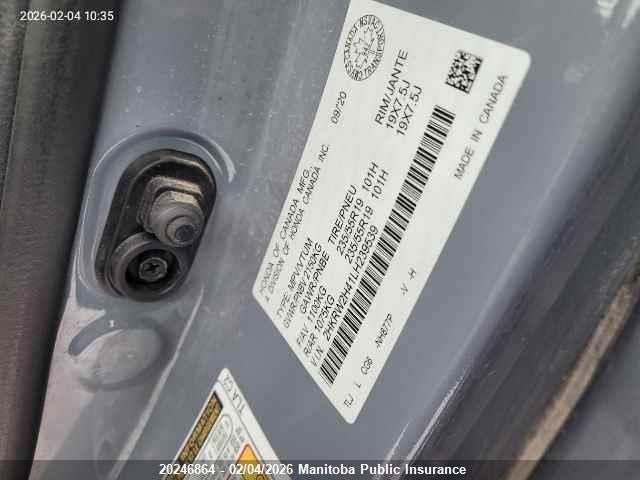 2HKRW2H41LH239539 Honda Cr-v Sport