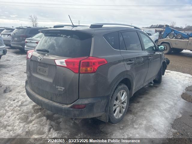 20246865 :رقم المزاد ، 2T3DFREV9EW167212 vin ، 2014 Toyota Rav4 Limited مزاد بيع