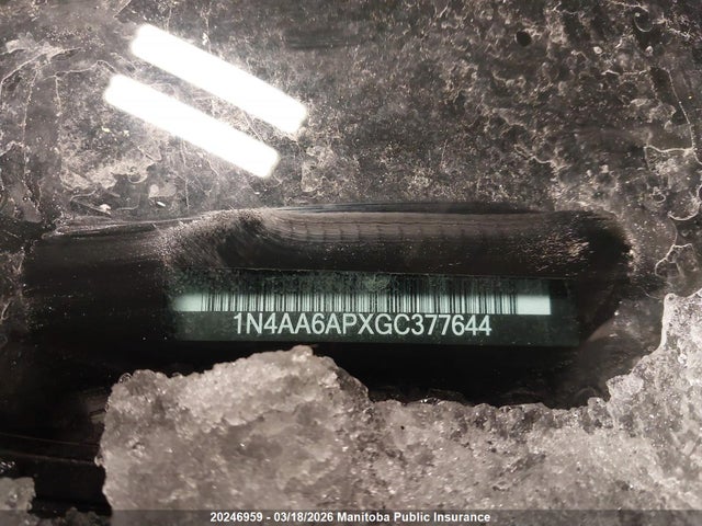 1N4AA6APXGC377644 Nissan Maxima 3.5 Platinum