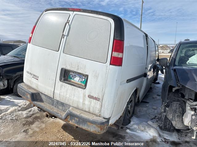 20247045 :رقم المزاد ، 1GTS8AF42D1167039 vin ، 2013 Gmc Savana 1500 Cargo Van مزاد بيع