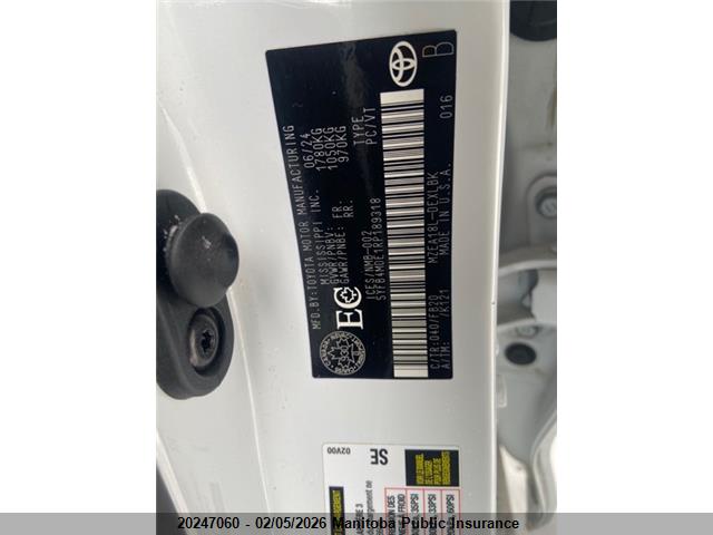 5YFB4MDE1RP189318 Toyota COROLLA LE