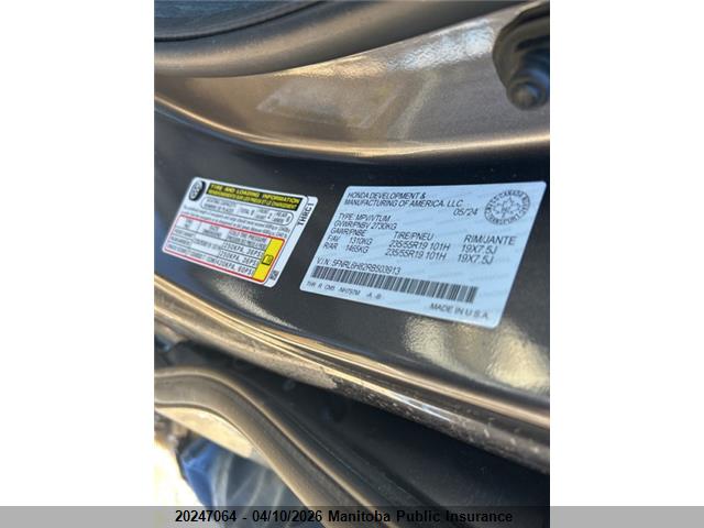 Продаж на аукціоні авто 2024 Honda Odyssey Touring, vin: 5FNRL6H82RB503913, номер лоту: 20247064