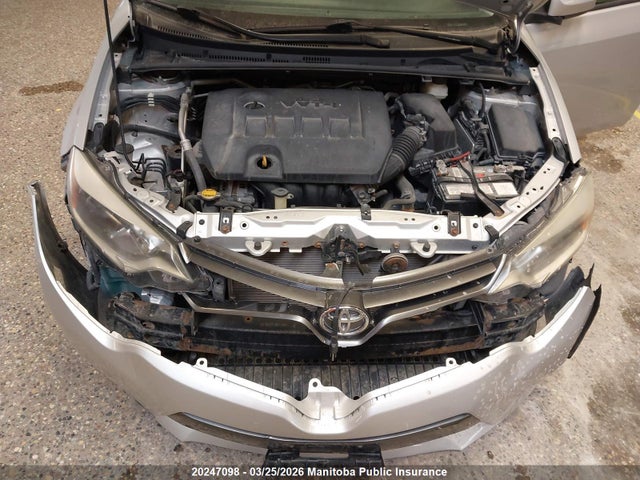 20247098 :رقم المزاد ، 2T1BURHEXFC278825 vin ، 2015 Toyota Corolla Le مزاد بيع