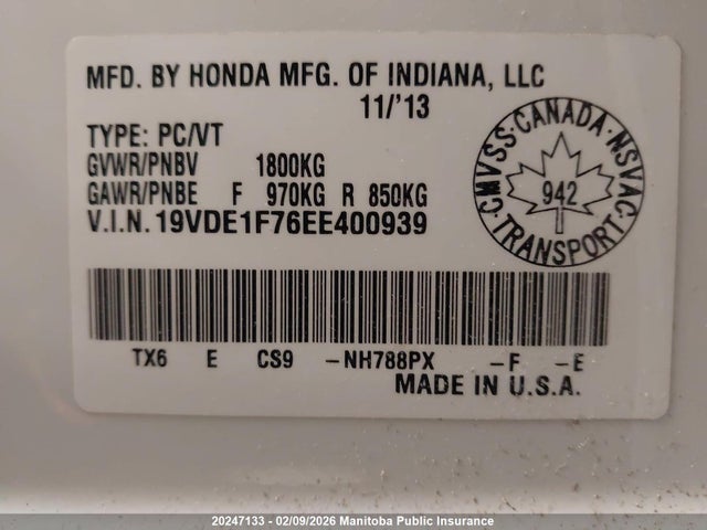Acura ILX 2014 19VDE1F76EE400939 Image 9