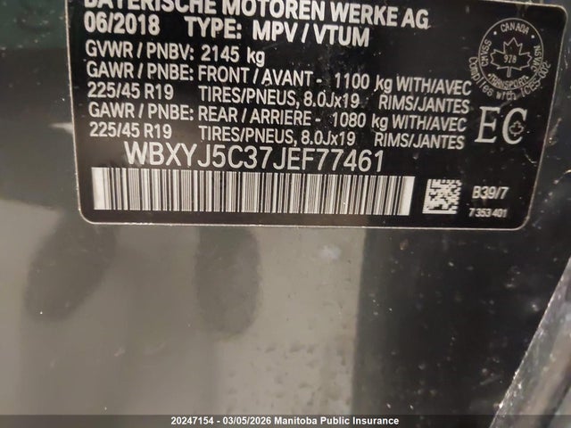 WBXYJ5C37JEF77461 BMW X2 28i