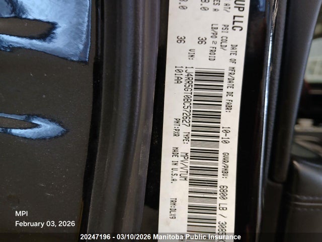 Продажа на аукционе авто 2011 Jeep Grand Cherokee Limited, vin: 1J4RR5GT0BC572627, номер лота: 20247196