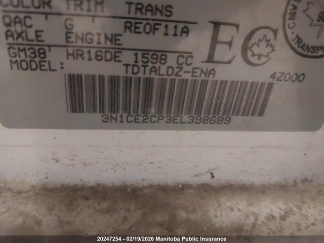 Nissan Versa Note Sv 2014 3N1CE2CP3EL398689 Image 9