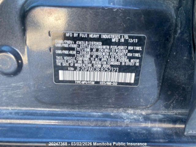 Subaru Xv Crosstrek Touring 2014 JF2GPAKC8E8252323 Image 3
