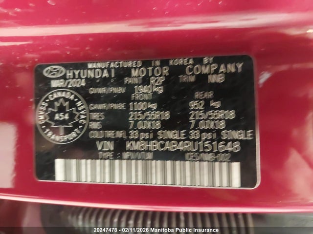 KM8HBCAB4RU151648 Hyundai Kona Preferred