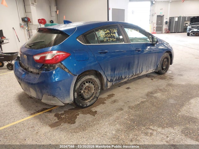 Aukcja sprzedaży 2017 Chevrolet Cruze Lt, vin: 3G1BE6SM5HS510094, numer aukcji: 20247566