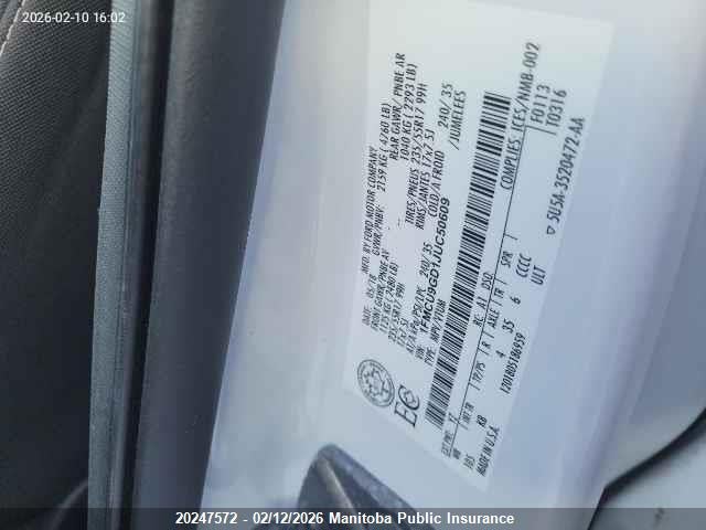 Ford ESCAPE SE 2018 1FMCU9GD1JUC50609 Image 9