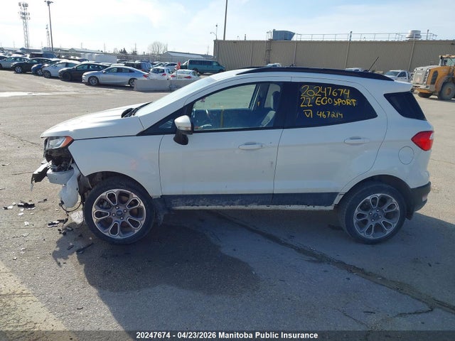 2022 Ford Ecosport Se მანქანა იყიდება აუქციონზე, vin: MAJ6S3GL4NC467214, აუქციონის ნომერი: 20247674