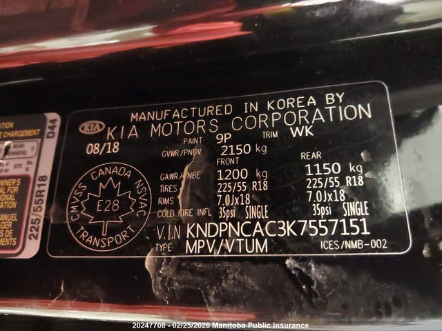 KIA Sportage Ex 2019 KNDPNCAC3K7557151 Image 9