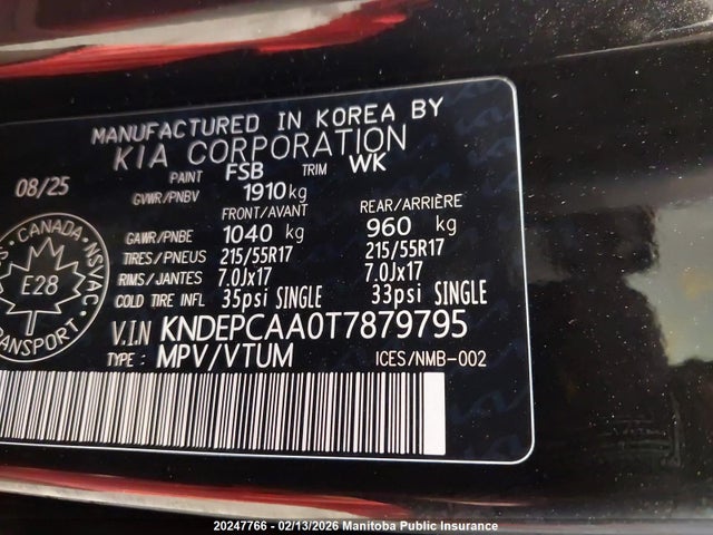 KNDEPCAA0T7879795 KIA Seltos Lx