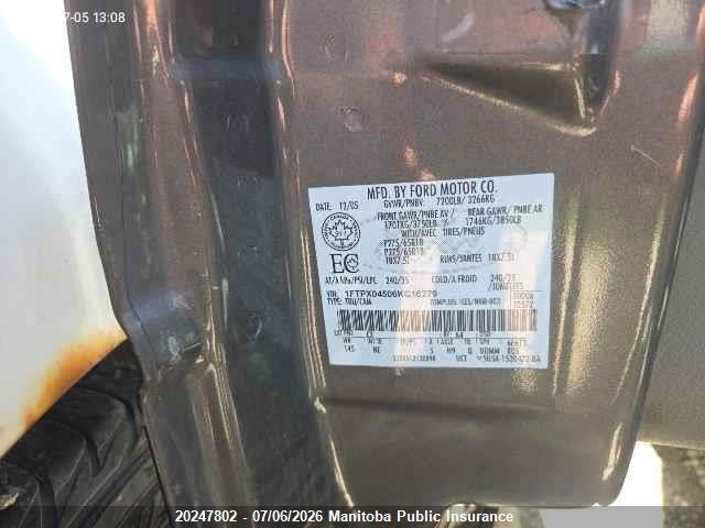 Продаж на аукціоні авто 2006 Ford F150 Xlt Supercab, vin: 1FTPX04506KC16279, номер лоту: 20247802