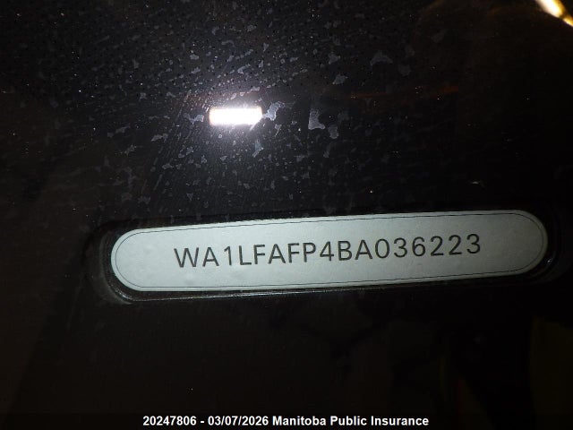 Aukcja sprzedaży 2011 Audi Q5, vin: WA1LFAFP4BA036223, numer aukcji: 20247806
