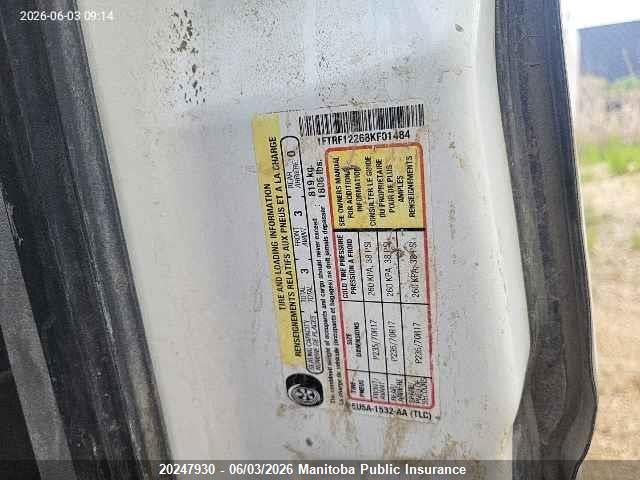 Продажа на аукционе авто 2008 Ford F150 Xl Pickup, vin: 1FTRF12268KF01484, номер лота: 20247930
