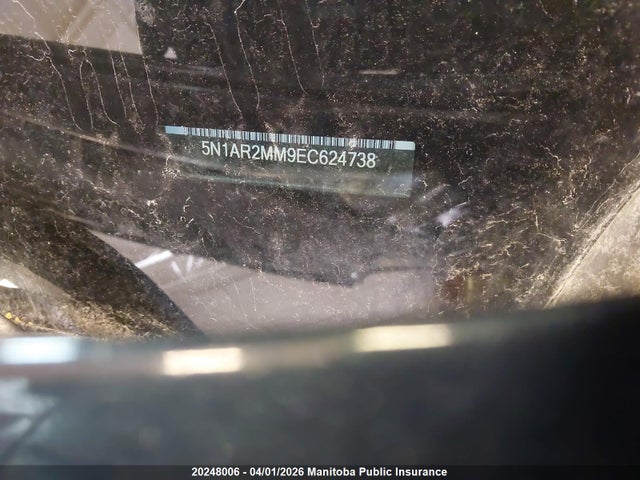 2014 Nissan Pathfinder Sl მანქანა იყიდება აუქციონზე, vin: 5N1AR2MM9EC624738, აუქციონის ნომერი: 20248006