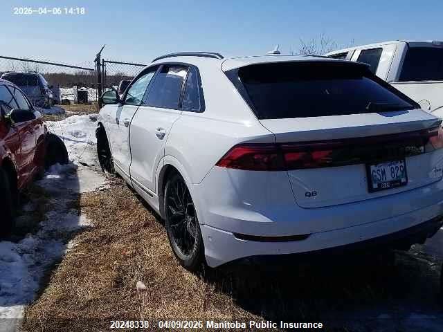 20248338 :رقم المزاد ، WA1FVBF10SD037188 vin ، 2025 Audi Q8 Technik 55 3.0 Tfsi مزاد بيع