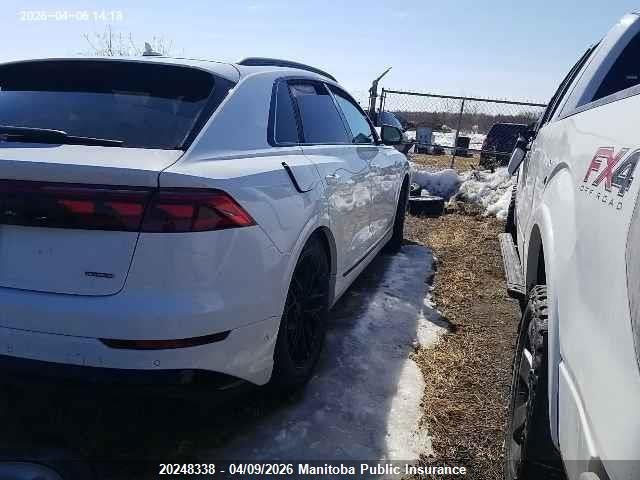 20248338 :رقم المزاد ، WA1FVBF10SD037188 vin ، 2025 Audi Q8 Technik 55 3.0 Tfsi مزاد بيع