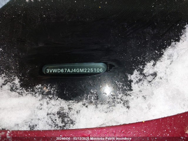 3VWD67AJ4GM225106 Volkswagen Jetta 1.4 Tsi