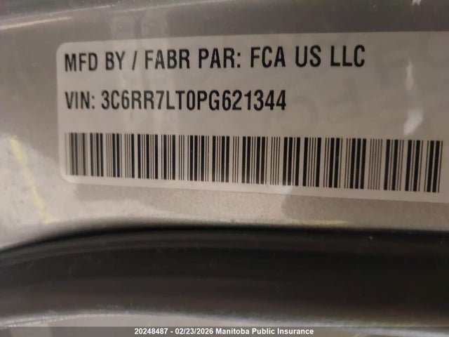 3C6RR7LT0PG621344 Dodge Ram 1500 Slt Crew Cab