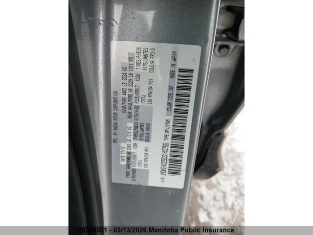 Продажа на аукционе авто 2013 Mazda Cx -5 Gs, vin: JM3KE4CE5D0140759, номер лота: 20248501