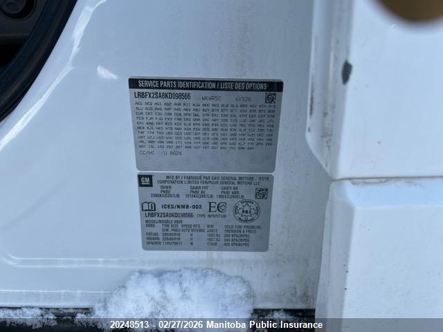 Buick Envision 2019 LRBFX2SA8KD098566 Image 9