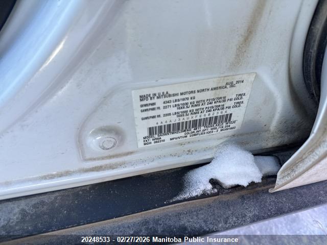 Mitsubishi RVR SE 2015 4A4AJ3AUXFE602364 Image 9