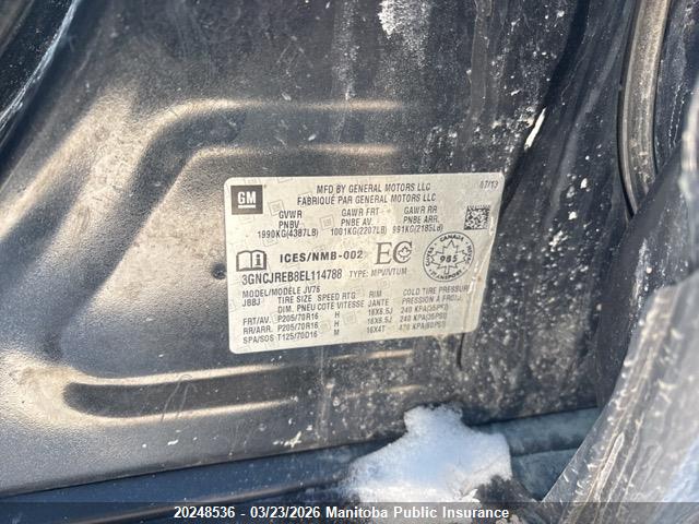 3GNCJREB8EL114788 Chevrolet Trax Lt
