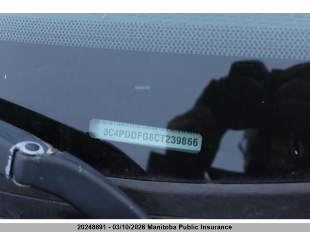 20248691 :رقم المزاد ، 3C4PDDFG8CT239866 vin ، 2012 Dodge Journey R/t مزاد بيع