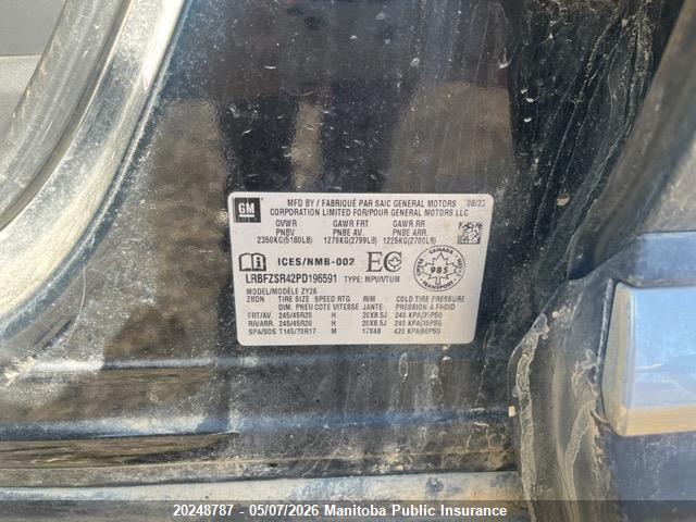 Продаж на аукціоні авто 2023 Buick Envision Avenir Turbo, vin: LRBFZSR42PD196591, номер лоту: 20248787