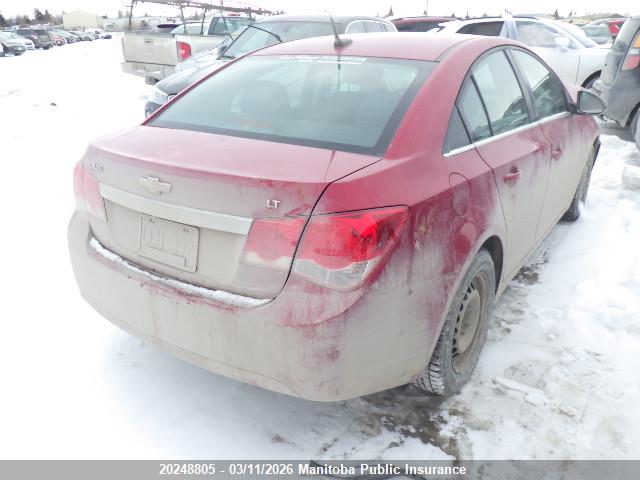20248805 :رقم المزاد ، 1G1PC5SB0E7387738 vin ، 2014 Chevrolet Cruze Lt Turbo مزاد بيع
