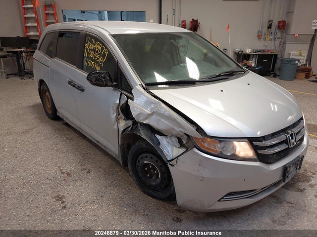 2014 Honda Odyssey Se მანქანა იყიდება აუქციონზე, vin: 5FNRL5H31EB505788, აუქციონის ნომერი: 20248879
