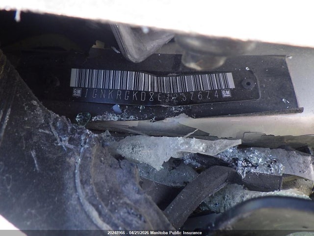 Aukcja sprzedaży 2014 Chevrolet Traverse Lt, vin: 1GNKRGKD8EJ237674, numer aukcji: 20248966