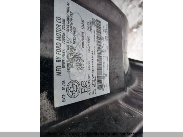 Aukcja sprzedaży 2006 Ford F150 Fx4 Supercrew, vin: 1FTPW14516FA83095, numer aukcji: 20249026