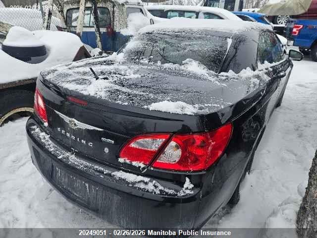 Продажа на аукционе авто 2008 Chrysler Sebring Limited, vin: 1C3LC65M18N250935, номер лота: 20249051