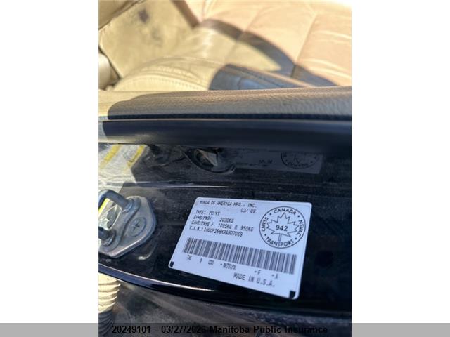 2009 Honda Accord Ex მანქანა იყიდება აუქციონზე, vin: 1HGCP258X9A807069, აუქციონის ნომერი: 20249101