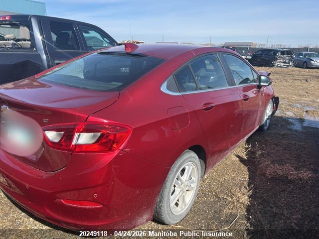 1G1BE5SM2H7206052 Chevrolet Cruze Lt Turbo