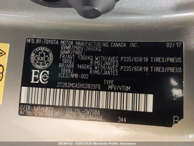 Lexus RX350 2017 2T2BZMCA5HC082976 Image 9