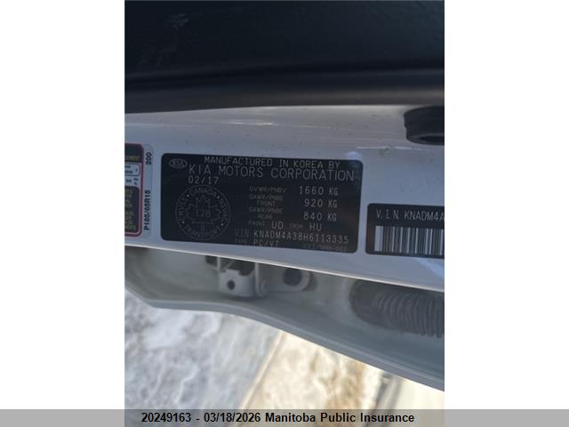 Продаж на аукціоні авто 2017 Kia Rio Lx, vin: KNADM4A38H6113335, номер лоту: 20249163