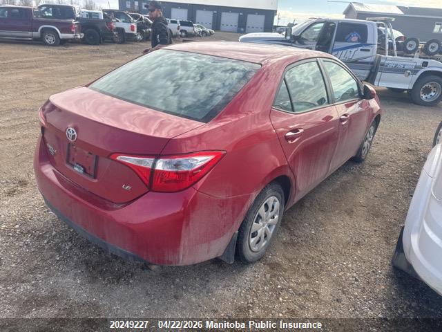 2014 Toyota Corolla Le მანქანა იყიდება აუქციონზე, vin: 2T1BURHE5EC166531, აუქციონის ნომერი: 20249227