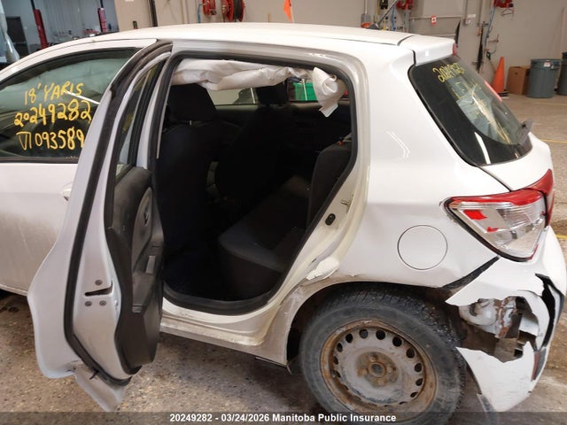 20249282 :رقم المزاد ، VNKKTUD3XJA093589 vin ، 2018 Toyota Yaris Le مزاد بيع