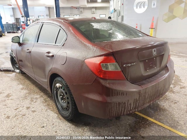 20249323 :رقم المزاد ، 2HGFB2F97CH024058 vin ، 2012 Honda Civic Ex-l مزاد بيع