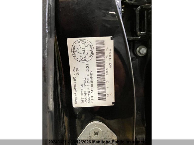 Aukcja sprzedaży 2009 Acura Rdx, vin: 5J8TB18219A801256, numer aukcji: 20249327
