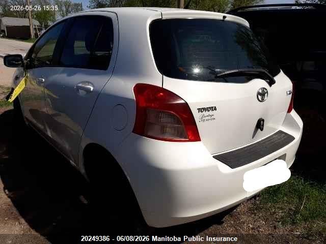 Auction sale of the 2007 Toyota Yaris Le, vin: JTDKT923X75106593, lot number: 20249386