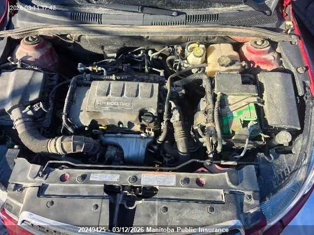 20249425 :رقم المزاد ، 1G1PG5SC6C7386328 vin ، 2012 Chevrolet Cruze Lt Turbo مزاد بيع
