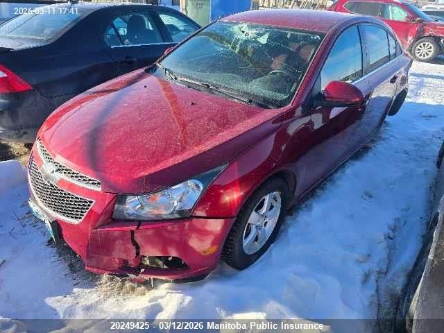 20249425 :رقم المزاد ، 1G1PG5SC6C7386328 vin ، 2012 Chevrolet Cruze Lt Turbo مزاد بيع